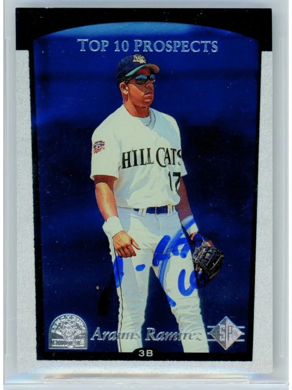 Aramis Ramirez Signed 1998 Upper Deck SP Top Prospects #9 Card Beckett BAS Slab